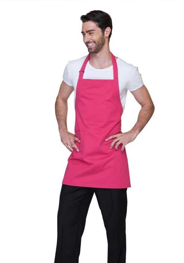 Mandil para chef rosa modelo Aptos